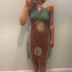 Stylish halter dress